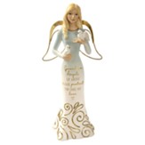 Guardian Angel Holding Dove Figurine