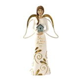 Bless This Home Angel Holding House Figurine