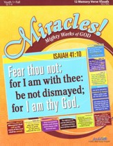 Miracles: Mighty Works of God Youth 1 (Grades 7-9) Memory Verse Visuals