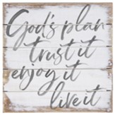 God's Plan Pallet Sign, Small