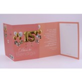15 Dios te bendiga tarjeta (God Bless You 15th Birthday Card)