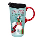 Friends are the Best Gifts, Ceramic Travel Cup with Box