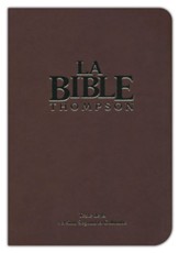 Louis Segond Large-Print French Bible--bonded leather, brown (indexed)