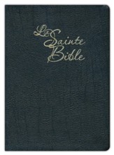 Louis Segond Large-Print French Bible--bonded leather, black (indexed)