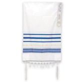Twelve Tribes Prayer Shawl, Blue (Judah) 24-inch