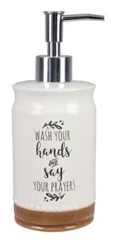 Wash Your Hands Ceramic Soap Dispenser