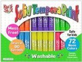 KwikStix Tempera Paint Neon Color Classpack (72 pieces; 12 of each color)