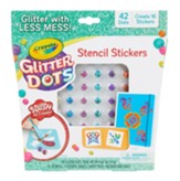 Glitter Dots Stencil Stickers