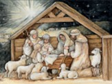 Nativity Hues Christmas Cards, Box of 12