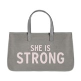 She Is Strong LG Canvas Tote