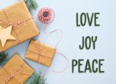 Love Joy Peace, Christmas Cards, Box of 12, KJV
