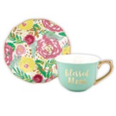 Blessed Mom Tea Cup
