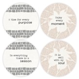 To Everything There Is A Season Coasters, Set of 4