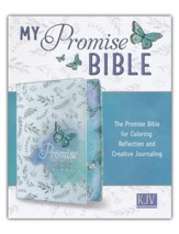 KJV My Promise Bible, White with  butterfly                  - Imperfectly Imprinted Bibles