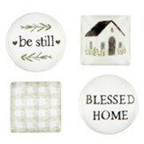 Blessed Home Magnets, Set of 4