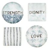 Strength Love Magnets, Set of 4