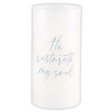 Well With My Soul Hymn Glass Water Bottle with Bamboo Lid and Sleeve