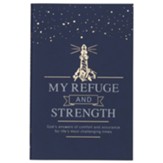 My Refuge and Strength--imitation leather, blue
