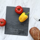 Personalized, Slate Cutting Board, God Bless Our Home