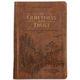 In Quietness and Trust--imitation leather, brown