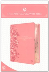 The NLT Spiritual Growth Bible Pink Faux Leather - Imperfectly Imprinted Bibles