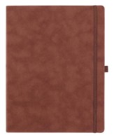 Faux Leather Undated Executive Baxter Planner, Brown