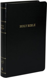 KJV Personal Size Reference Bible Giant Print, Leather-Look, Black
