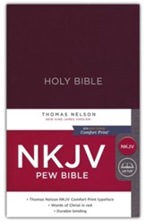 NKJV Pew Bible, Hardcover, Blue