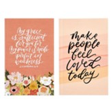 My Grace is Sufficient/Make People Feel Loved Today Notebooks, Set of 2