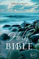 KJV Holy Bible, Larger Print--softcover, multicolor