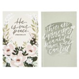 He is Our Peace/More Beautiful Than Words Can Tell Notebooks, Set of 2