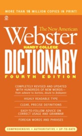 The New American Webster Handy  College Dictionary 4th Edition Newly Revised