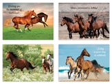 Wild Horses Birthday Cards, Box of 12