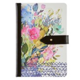 Blessed Floral Linen Journal