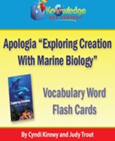 Apologia Exploring Creation With Marine Biology Vocabulary Word Flash Cards - PDF Download [Download]