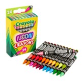 Crayola Neon Crayons, 24 Pieces