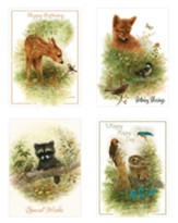 Wee Wildlife, Birthday Cards, Box of 12 (KJV)