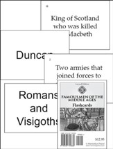 Famous Men of the Middle Ages Flash  Cards, Second Edition