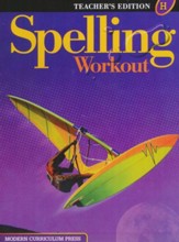 Spelling Workout 2001/2002 Level H Teacher Edition