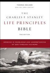 NKJV Charles F. Stanley Life Principles Bible, Comfort Print, hardcover