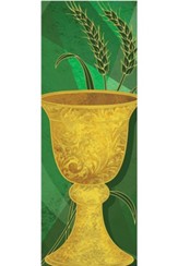 Chalice & Wheat 2'x 6' Fabric Banner