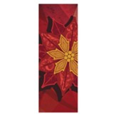 Poinsettia 2'x 6' Fabric Banner
