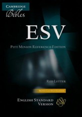 ESV Pitt Minion Reference Bible, Calf Split leather, brown