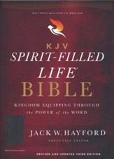 KJV Spirit-Filled Life Bible, Third Edition, Comfort Print--genuine leather, black