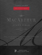 NKJV MacArthur Study Bible, 2nd Edition, Premium Brown Goatskin Leather, Premier Collection