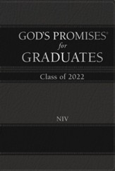 NIV God's Promises for Graduates: Class of 2022--hardcover, black