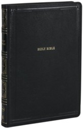 NKJV Giant-Print Thinline Bible, Comfort Print--soft leather-look, black (red letter)
