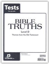 BJU Press Bible Truths Level D (Grade 10) Tests, Third Edition