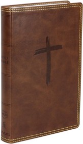 NKJV Holy Bible for Kids, Comfort Print--soft leather-look, brown
