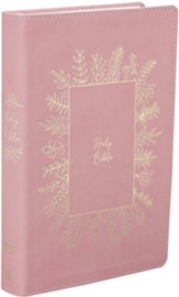 NKJV Holy Bible for Kids, Comfort Print--soft leather-look, pink - Imperfectly Imprinted Bibles